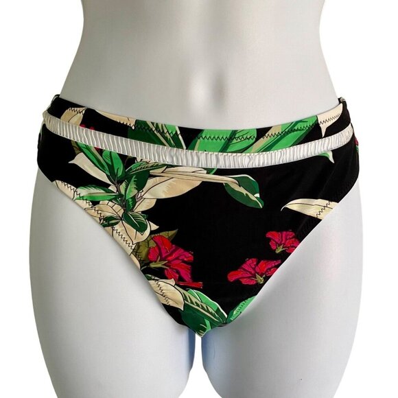 Cupshe 2 Piece Swimsuit Bikini Pink Ruffle Top Floral Bottom Women's Small NEW - Picture 5 of 9